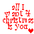 Red pixelated text reads "all I want for christmas is you" with a red heart icon on white background.