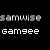six character portraits with pixelated text labels, featuring curly-haired figures in warm-toned clothing against dark backgrounds