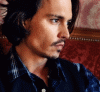 four showing a man's face in profile, with subtle changes across frames including facial expression shifts and text overlays