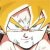 Pixelated image of a character with large ears, white face, and dark outline against yellow background, holding a white object with dark markings.
