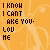 A 4-frame animated contact sheet showing pixelated text variations of "I KNOW I CAN'T MAKE YOU LOVE ME" on a yellow background with faint stick figures.