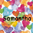 Colorful heart-patterned background with black text reading Samantha Taylor and Bookout overlaid on top.