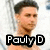 A shirtless person with short dark hair appears in four with text overlays; the right show text changes while the left remain static