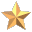 Golden star-shaped icons arranged in a on gray background, each with subtle shading variations across five
