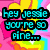 Pixelated text messages in cyan, orange, and green over a pink background with yellow hearts and rainbow stripes.