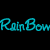 Animated contact sheet showing 12 sequential frames of a rainbow-colored text animation repeating 'RainBow' across three rows on black background.