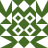 Green and white pixelated pattern with diamond shapes and circular motifs arranged symmetrically on a white background.