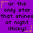 Purple background with repeated text 'ur the only star that shinesthat shines at night (Nicky)' in black pixelated font, surrounded by yellow and brown stars.