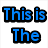 Pixelated text in blue, pink, and red colors arranged in a with 'This is The' in blue, 'Best Icon!' in pink, and 'Jealous?' in red