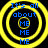 Four identical circular icons with yellow concentric rings and blue text reading "It's all about ME" on a black background.