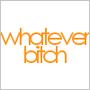 Static buddy icon featuring orange text on a white background with visible pixelation and color bleeding effects.