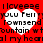 Red background with four white heart shapes containing repeated text reading "I loveeee youu Perry Townsend fountain wit all my hear" in black pixelated font.