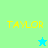 Pixelated yellow text "TAYLOR" appears on four colored backgrounds with two star icons in different positions and colors.