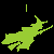 Green pixelated witch on broomstick flies left to right with heart above, text reads 'Wicked!' below.