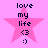 A pink star-shaped icon with dark blue text and symbols on a light pink background, showing four identical static frames.
