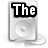 Six grayscale iPod-like icons arranged in two , each with overlaid text reading The Official Music Club webring