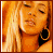 A 2x2 contact sheet of a pixelated animated icon featuring a woman with blonde hair and large hoop earrings, showing three distinct frames including text elements on an orange background.