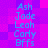 Pixelated text list of names displayed in two vertical on a purple-pink gradient background with blue lettering
