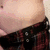 A four- shows a person's neck and shoulder area with one displaying an eye close-up; the rightmost is blank