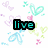 Animated icon with four text labels over pastel heart and flower background; each label changes sequentially.