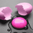 A pixelated image shows a broken pink egg with cracked shell fragments on a gray background, accompanied by pink text reading "a broken heart... is like a broken egg".