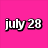 A static image with a bright pink background displays nine words in white pixelated text arranged in three and