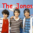 Three young men stand side-by-side against a blue sky background with red text above them reading "The Jonas Brothers" and "Biggest Fan".
