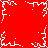 Red background with white pixelated snowflake patterns at corners and center, static display.