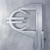 Pixelated grayscale icon featuring a stylized euro symbol with three horizontal lines inside a rounded rectangular frame.