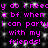 Pixelated text in bright pink on black background with white speckles, repeating 'y do i neecy do i neec a bf when a bf when i can partyi can party with my friends!' twice.