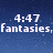 Pixelated text on a blue gradient background with gray section, displaying time and phrase fragments.