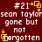 Maroon background with white text reading 'sean taylor gone but not forgotten' and yellow square icons, repeated in a pattern