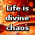six with orange and red abstract backgrounds displaying motivational text phrases in white pixelated font