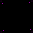 Black background with scattered purple dots and a solid gray rectangle in the bottom-right corner.