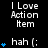 A black background displays repeated text and blue heart icons with varying heart counts per