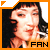 four pixelated images showing a person with dark hair and light skin, each framed by orange borders with gray corner accents