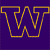 A pixelated golden 'W' outline on a dark purple background with a subtle gradient effect.
