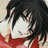 A 48x48 pixel animated buddy icon featuring a character with black hair and red clothing on the left, paired with text reading "Anime IM" and "com" on a black background to the right.