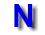 Blue capital 'N' transitions through multiple animation frames with increasing transparency and motion blur effects against a gray background.