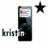 Two side-by-side static images of a black rectangular device with a screen showing blurred content, each paired with a star icon above and the text 'bristim' below.