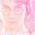 Pixelated pink-toned static image of a person with closed eyes and glasses, set against a soft pink background.