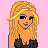 Pixelated image of a woman with long blonde hair wearing black top and white pants on pink background, red text reads "So many boys So little time".