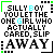 Pixelated text in black and cyan on white background with green corner brackets, arranged in four quadrants.