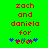 Green background with red pixelated text reading 'zach and daniela for *ever*' in two identical vertical , each containing a blue star symbol on either side of the word 'ever'