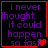 Four identical with purple text on black background, each containing a red heart symbol that changes position across frames