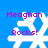 Four identical pixelated snowflakes with 'Meaghan Rocks!' text on a blue background, each showing slight animation variations in the snowflake's arms.