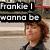 A static image of a person with brown hair in an outdoor setting, overlaid with black text boxes containing white lettering.