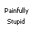 Pixel art collage of a character with blue and red elements, showing multiple states including a brain, text, and expressions.