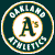 Static circular icon with dark green background, gold border, and white central circle containing a stylized 'A' logo surrounded by text elements.