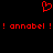 Red pixelated heart symbol above repeated red text on black background.